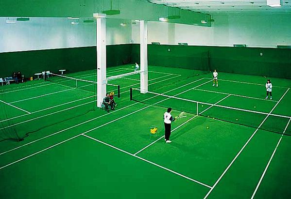 Indoor tennis courts at the Alpina  
 
 
  