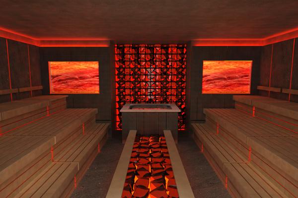 Leading Hotels of the World Lava Sauna with beneficial effects